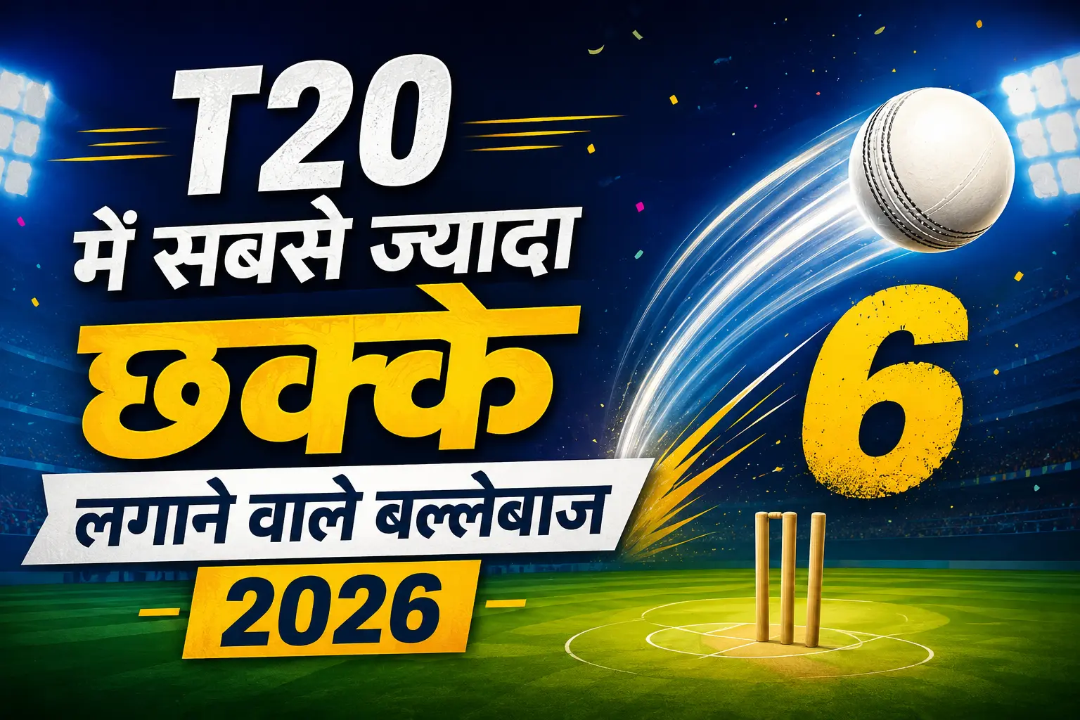 T 20 me sabse jyada sixes
