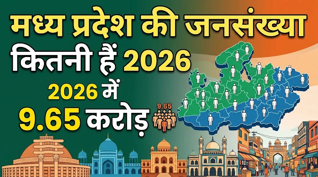 मध्य प्रदेश की जनसंख्या कितनी हैं 2026